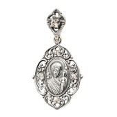 Подвеска серебряная Казанская икона нательная 42852