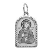 Подвеска Иоанн Воин серебряный образок православный 39467