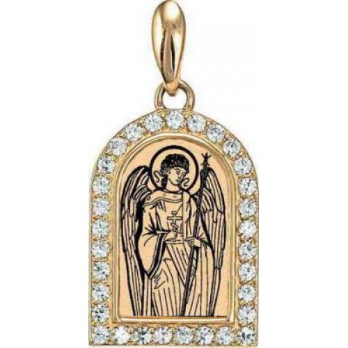 Золотая иконка Ангел Хранитель 38624