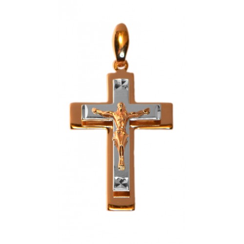 Крест православный нательный золотой