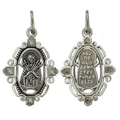 Серебряный образок православный Семистрельная 31696
