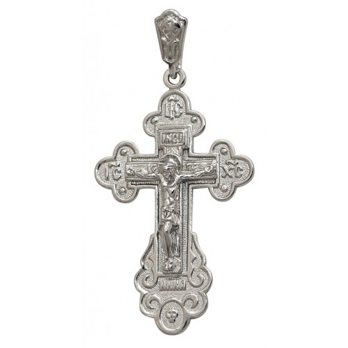 Крест православный нательный из серебра 45068