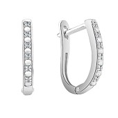 Серебряные серьги с фианитами, арт. 332061