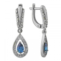 Серебряные серьги 334431