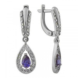 Серебряные серьги 334431