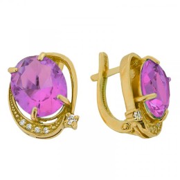 Серебряные серьги 335254