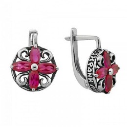 Серебряные серьги 340575