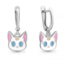 Серебряные серьги кошечка Luna 341997