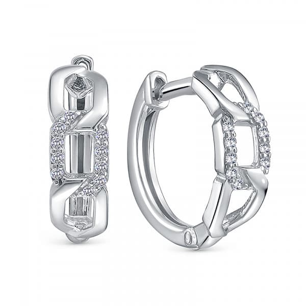Серебряные серьги 345334