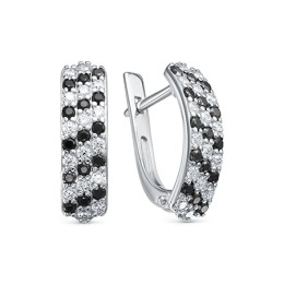 Серебряное женское кольцо с фианитами 17570