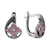 Серьги серебряные с камнями арт. 31527