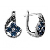 Серьги серебряные с камнями арт. 31520