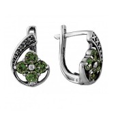 Серьги серебряные с камнями арт. 31523
