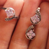 Серьги серебряные с камнями арт. 31523