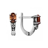 Сережки серебряные с камнями арт. 36401