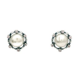 Серьги пусеты с жемчугом 51057