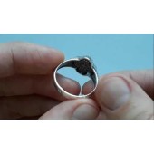 Кольцо печатка серебряная православное