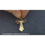 Крест нательный православный золотой