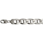Серебряная цепь плетение Морская Италия