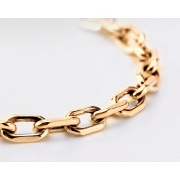 Золотая цепочка якорная 33407