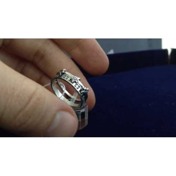 Серебряное кольцо православное День и ночь арт. 39846