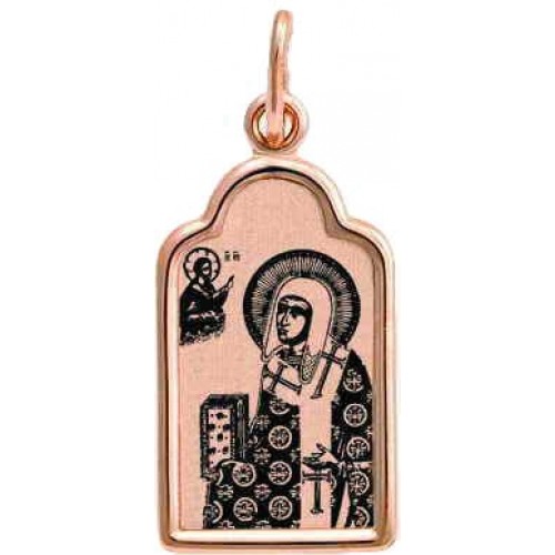 Золотая подвеска мужская святой Никита 16017