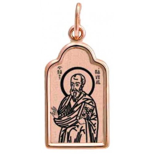 Золотая подвеска мужская Павел Апостол 16055