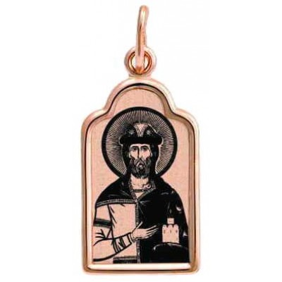 Золотая иконка святой Роман 16060