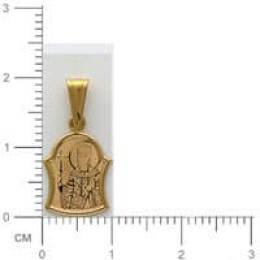 Подвеска золотая иконка Елена 17495