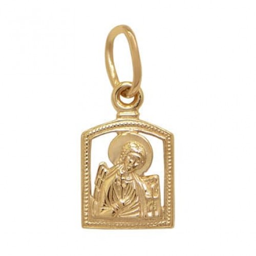 Золотая иконка нательная Ангел Хранитель 17658