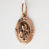 Золотая подвеска икона святая Марина