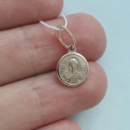 Золотая подвеска Семистрельная Божья Матерь 18548