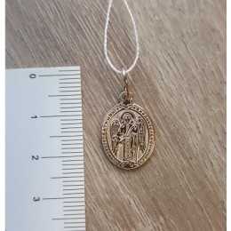 Золотая иконка подвеска Ангел Хранитель 18718