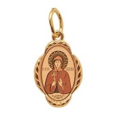 Женская золотая подвеска Евдокия