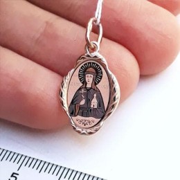 Золотая подвеска с именем иконка святая Ольга 32535