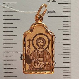 Золотая подвеска святой Виктор 328379