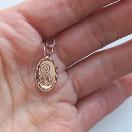 Золотая подвеска Николай Чудотворец 328402