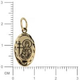 Золотая подвеска икона святая Елена 35934