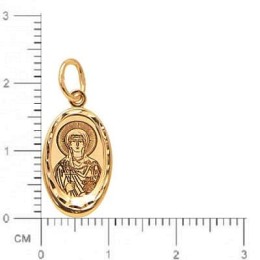 Золотая подвеска иконка Мария Магдалина 35937