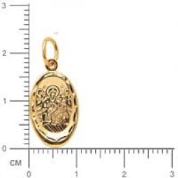 Золотая подвеска икона Всецарица 36710