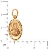 Золотая подвеска иконка святая Антонина арт. 36715