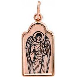 Золотая подвеска икона Ангел Хранитель 36775