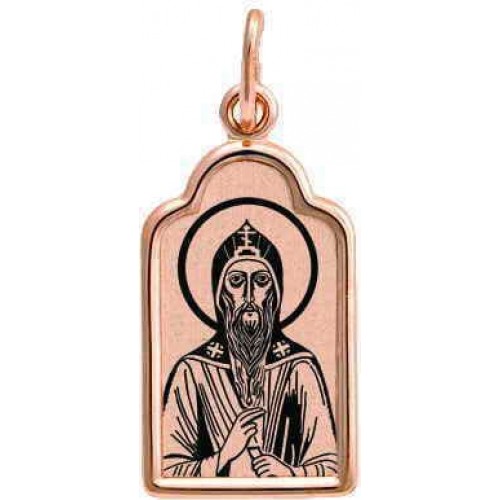 Золотая подвеска мужская святой Геннадий 36778