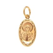 Золотая подвеска женская святая Марина
