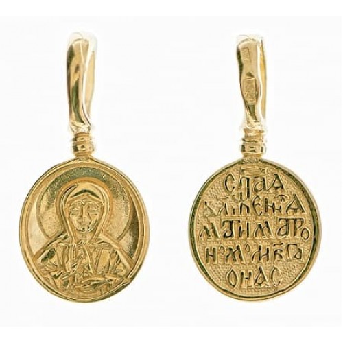 Золотая подвеска иконка Матроны Московской 38851