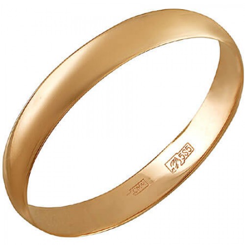 Золотое кольцо обручальное 17520