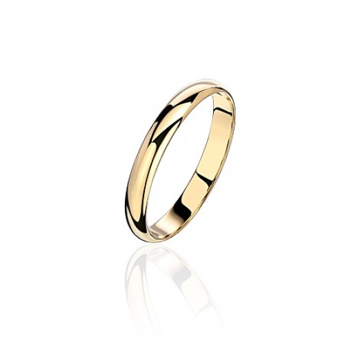 Золотое кольцо обручальное из желтого золота