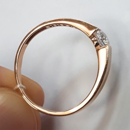 Женское золотое кольцо Спаси и сохрани 18607