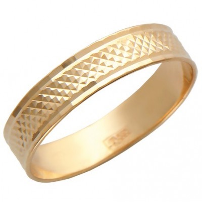 Золотое кольцо без камней мужское женское 18750